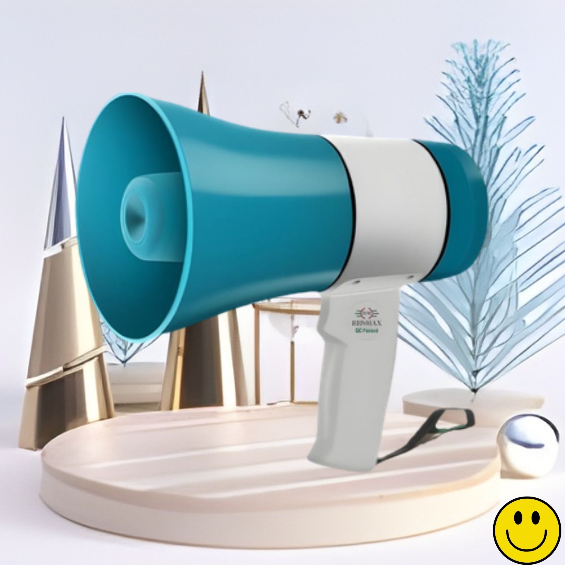 sacro Handheld Megaphone with Siren, Microphone & Rechargeable for Outdoor EventsB222 Megaphone Portable Megaphone Siren Loudspeaker Function &Long Battery BackupE222 Outdoor PA System-picture-2