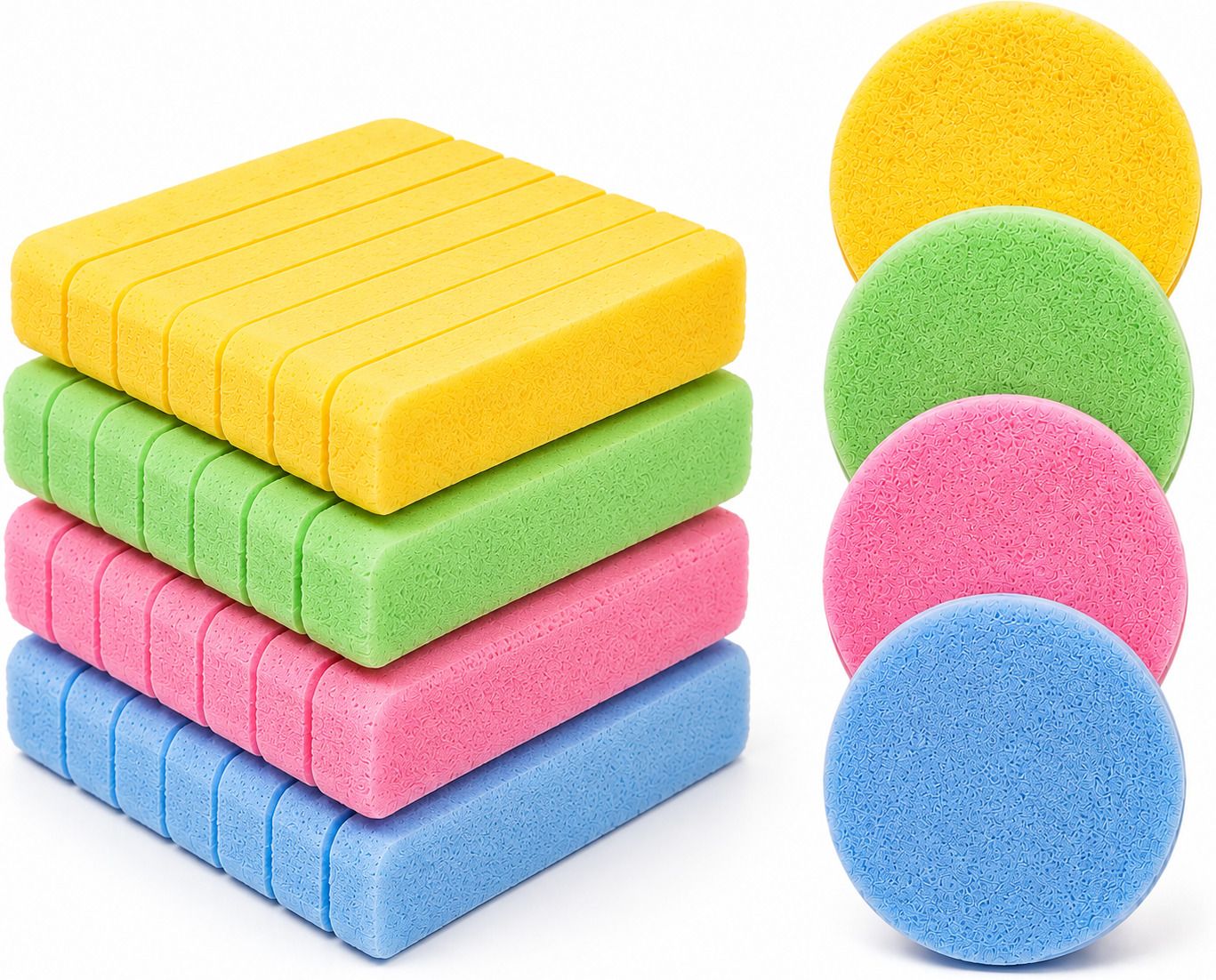Compressed Face Cleansing Sponge Pads 24 Pcs Water Activated Makeup Remover-image-41