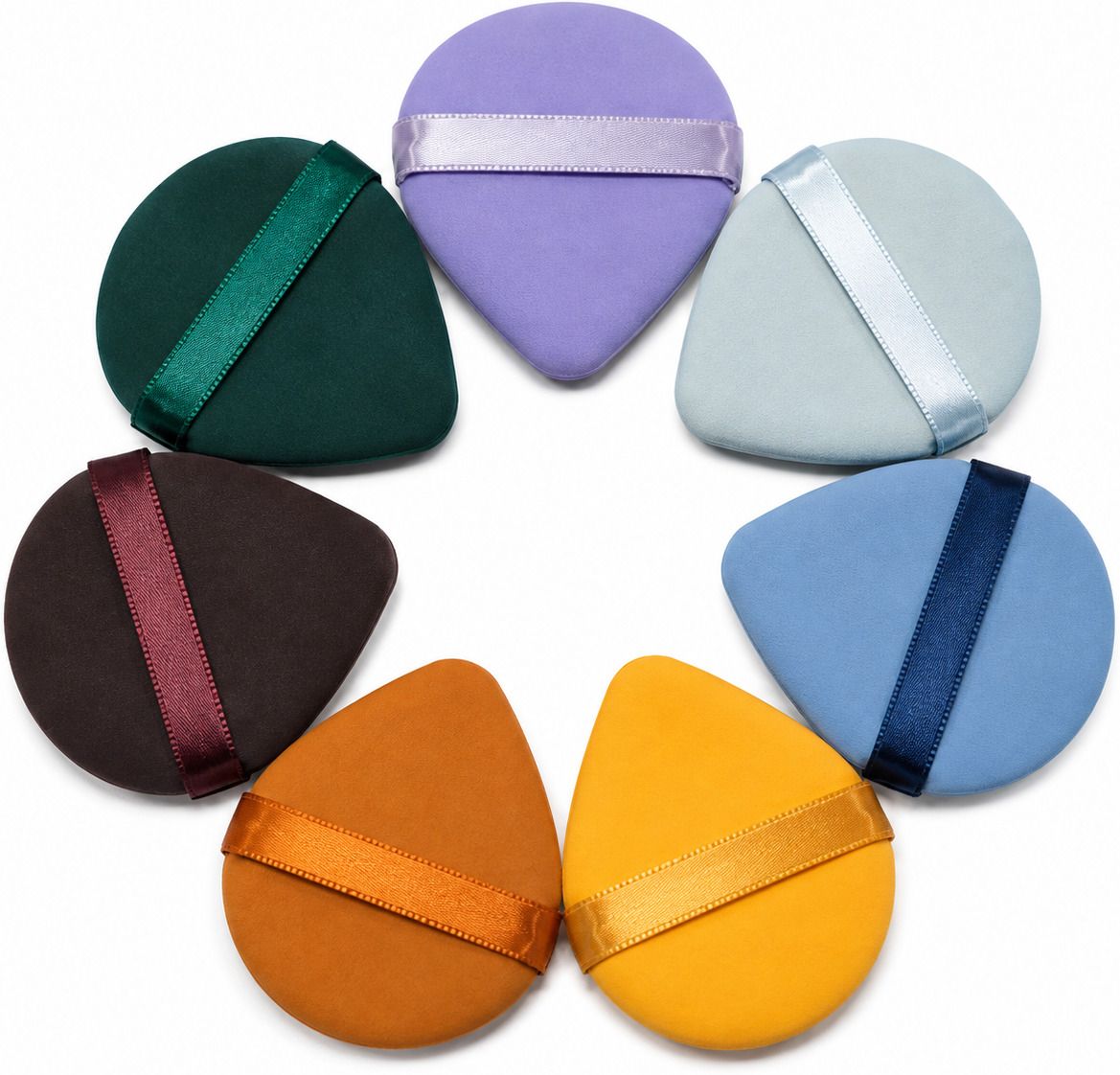 first beauty 7 Pcs Cosmetic Powder Puff Set for Face Makeup and Smooth Even Coverage-picture-10