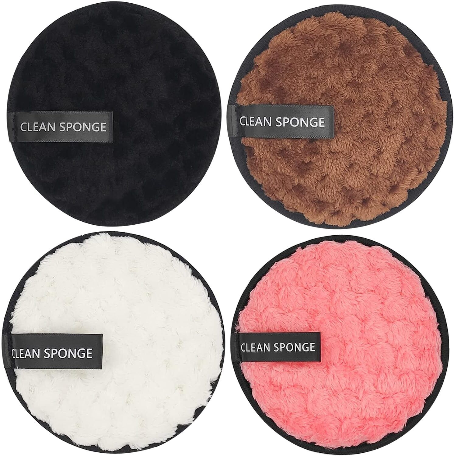 flamgam Makeup Remover Pads Reusable Rounds Soft Facial Cleaning Puffs Towels 2-Side-picture-17
