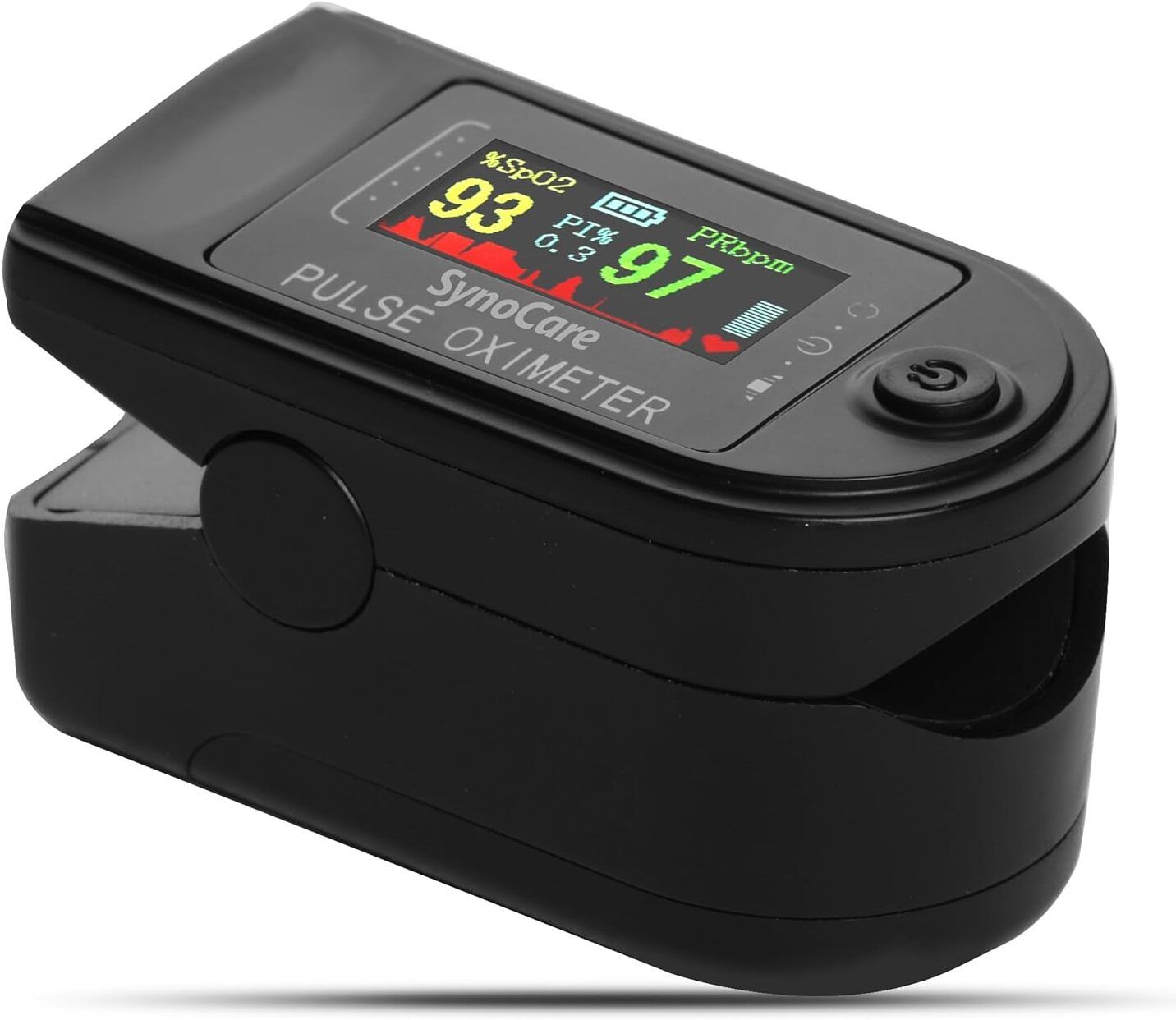 SynoCare Fingertip Pulse Oximeter with SpO2 and Heart Rate Monitoring Sensor Device Pulse Oximeter-picture-16