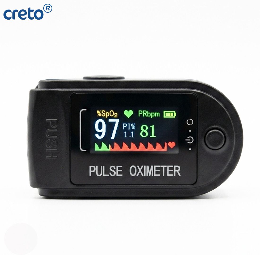 CRETO Fingertip Pulse Oximeter TFT Display for Fast SpO2 Measurement Pulse Oximeter-image-37