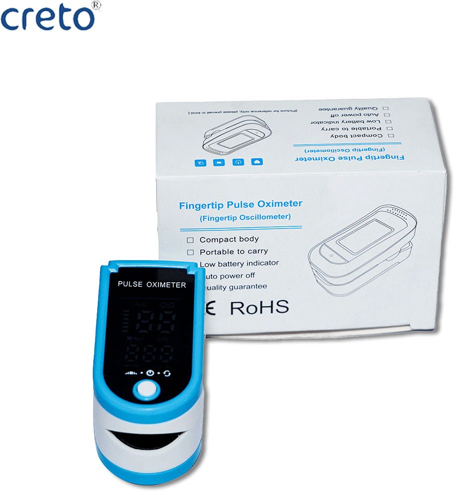 CRETO Oximeter SpO2 Blood Oxygen LED Display Pulse Oximeter-image-34