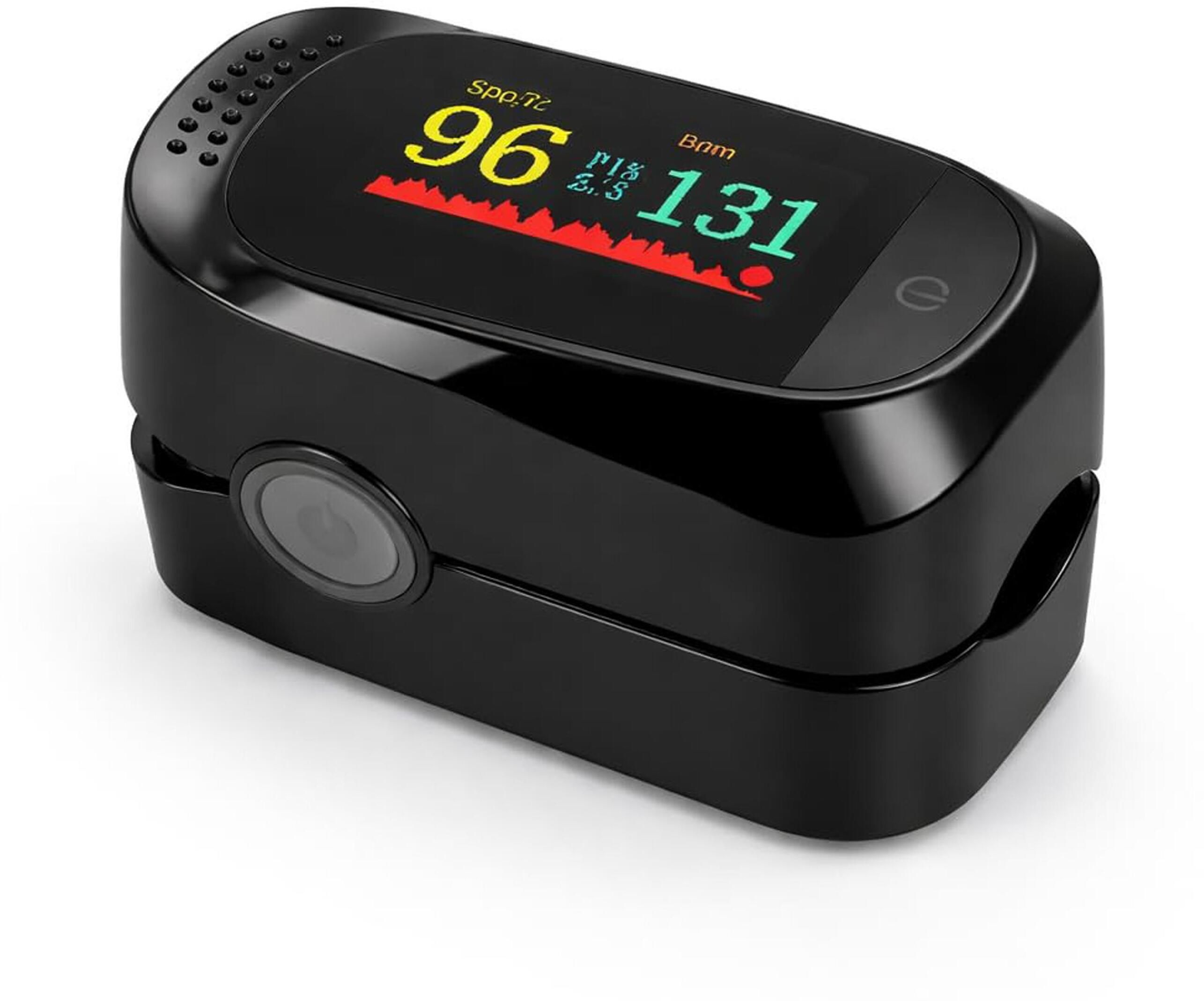 colorsole Fingertip Pulse Oximeter SpO2 PR Senior Care Black Pulse Oximeter-image-41
