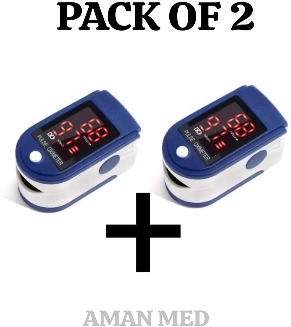 Aman Med Oxygen Saturation Monitor, Heart Rate and SpO2 Level Oxygen Meter (Pack of 2) Pulse Oximeter-image-8