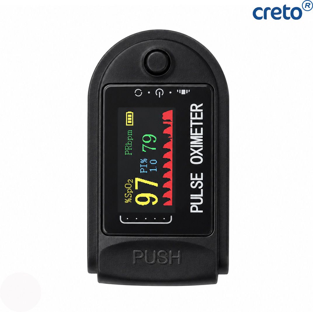 CRETO TFT Digital Pulse Oximeter for Accurate SpO2 and Pulse Rate Tracking Pulse Oximeter-image-45