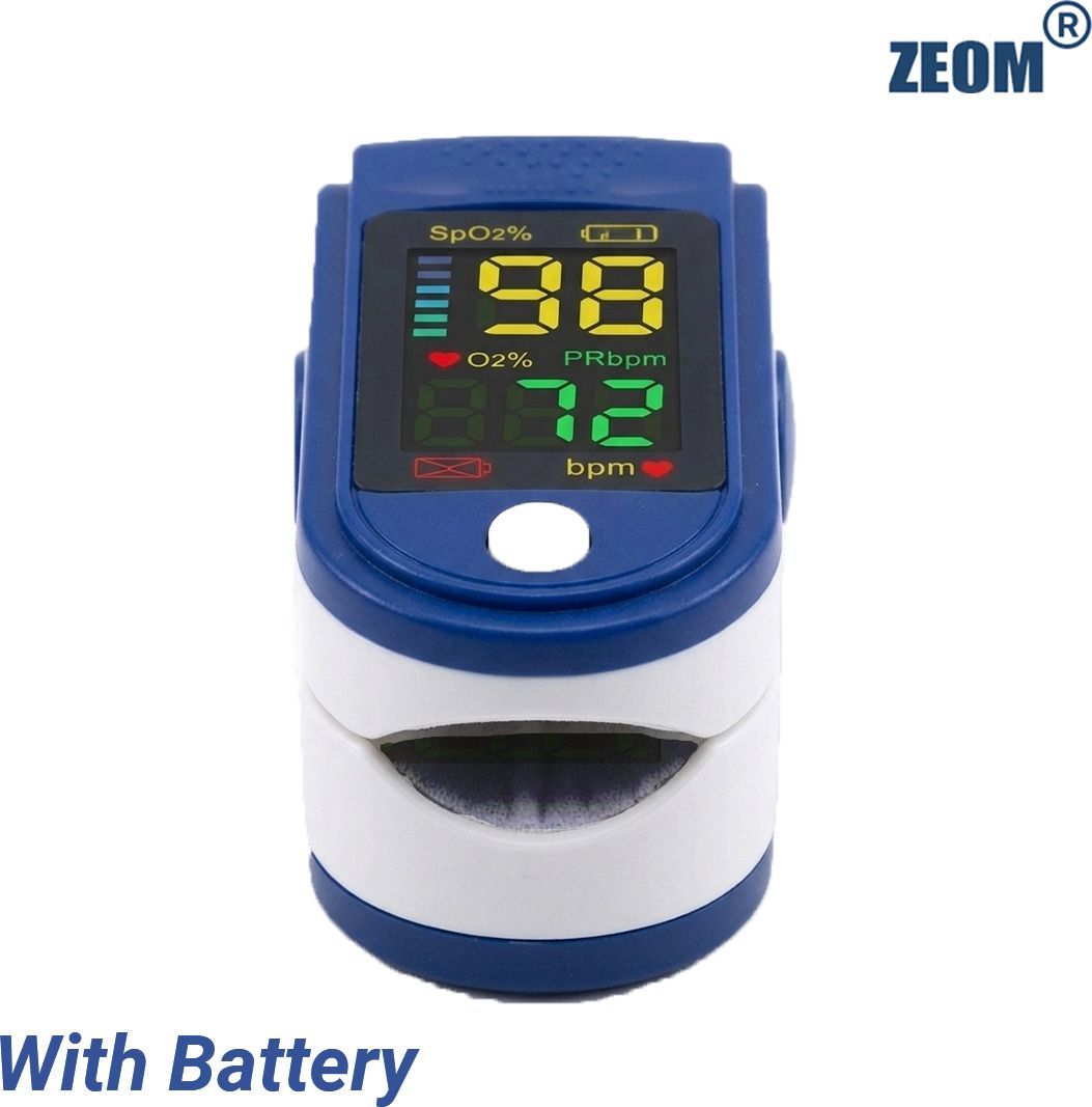 Zeom IK87 Digital Pulse Oximeter with AAA Battery Heart Rate Monitor Pulse Oximeter-image-49
