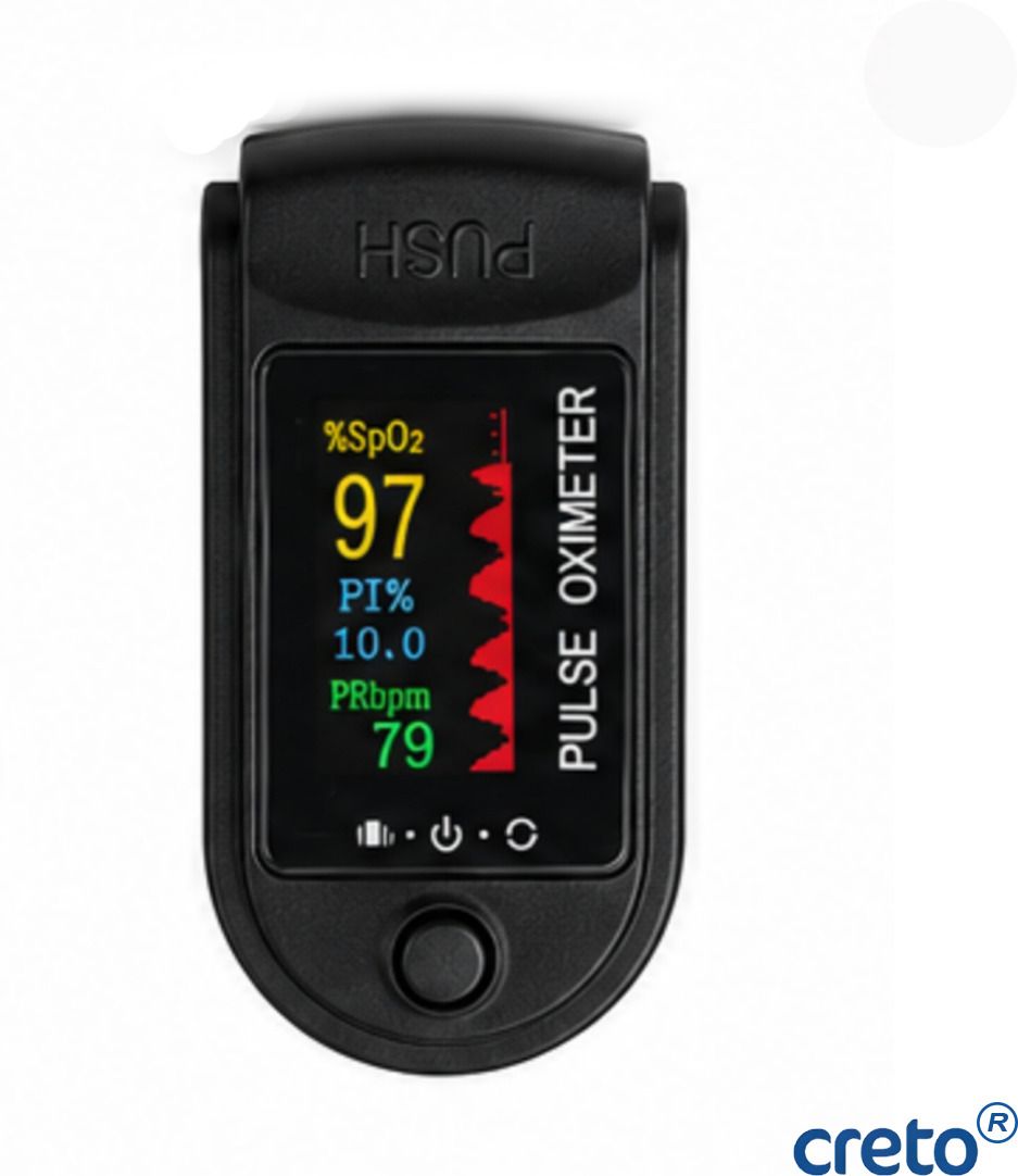 CRETO Portable TFT Blood Oxygen Monitor with Pulse Oximeter Function Pulse Oximeter-image-35
