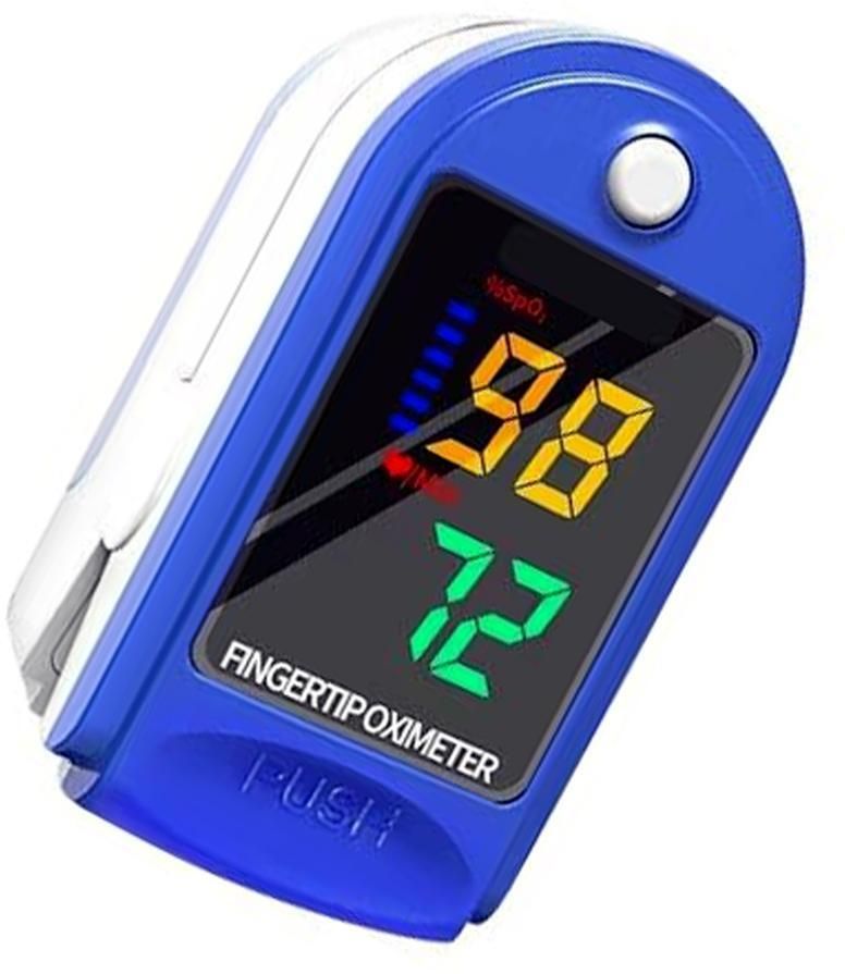 colorsole Digital Pulse Oximeter Fingertip SpO2 PR PI Waveform Sleep Monitoring Blue Pulse Oximeter-image-39