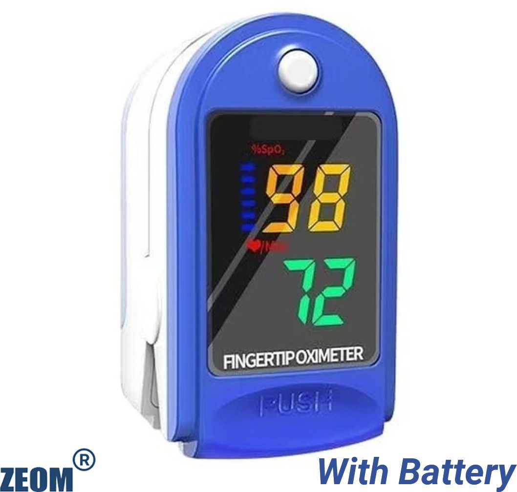 Zeom LK-87 Blood Oxygen Monitor with Pulse Detection and Colored LED Screen Pulse Oximeter-image-4