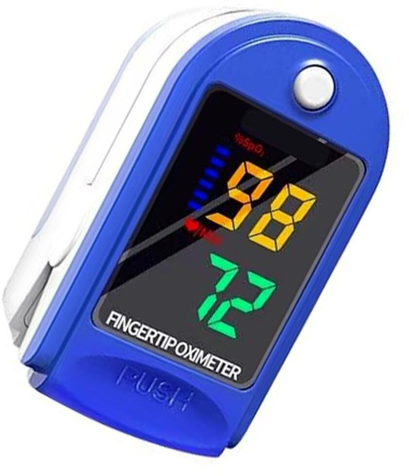 colorsole Pulse Oximeter Fingertip Oxygen SpO2 PR Waveform PI Sleep Blue Pulse Oximeter-image-16