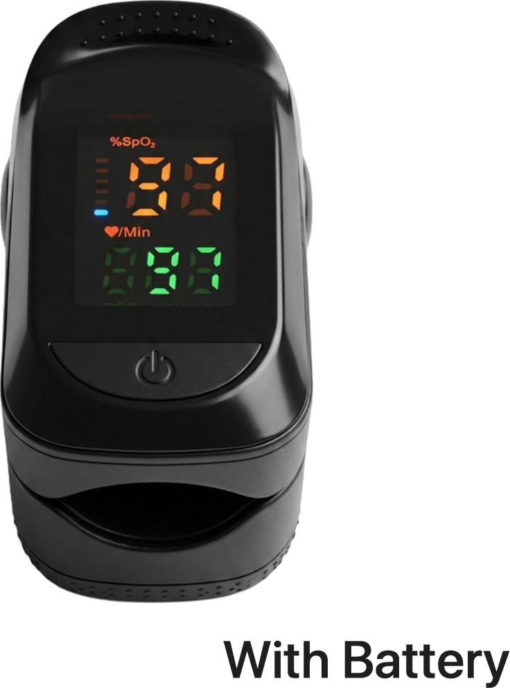 CRETO A2 pulse oximeter pulse with bettery oximeter branded Blood Oxygen Monitor Black Pulse Oximeter-picture-23