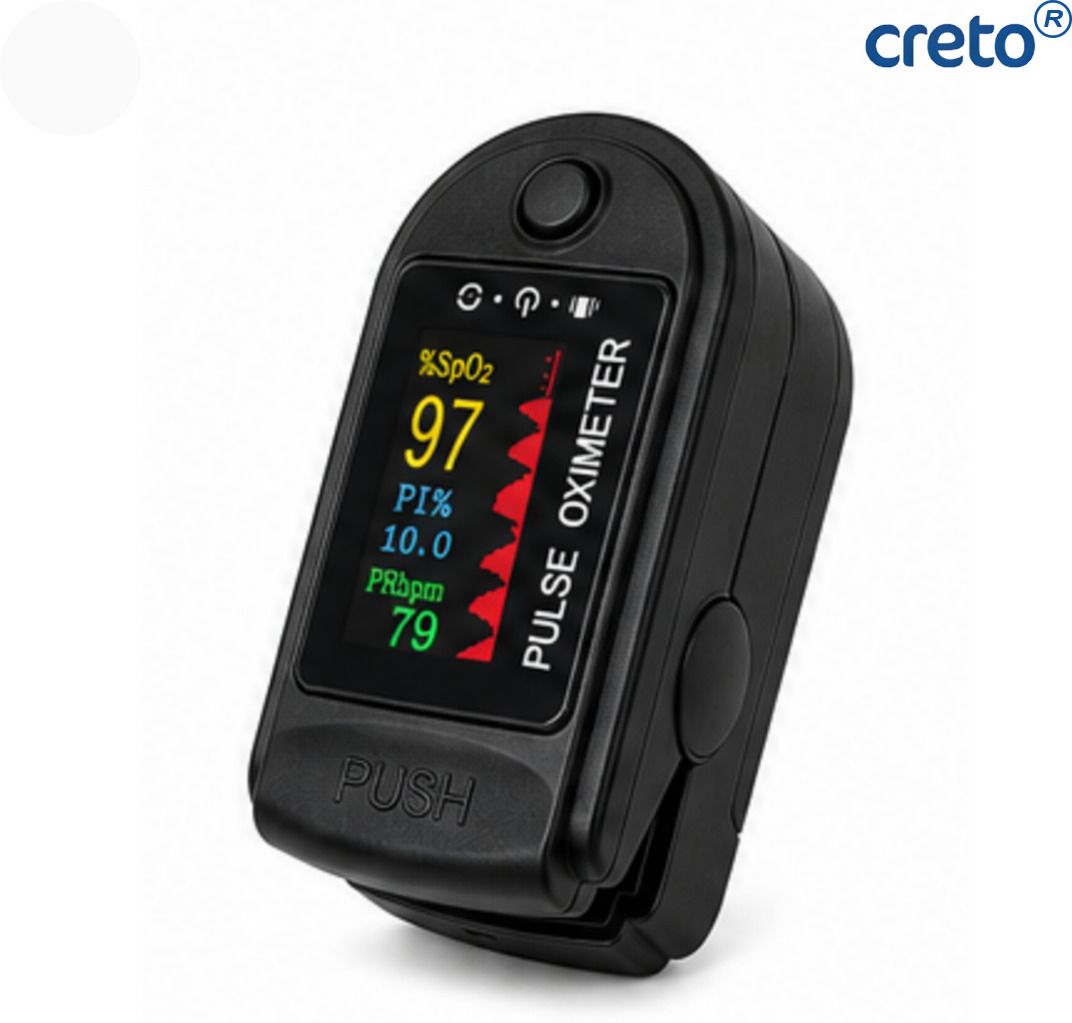 CRETO TFT Blood Oxygen Monitor Pulse Oximeter with LED Color Screen Pulse Oximeter-image-5