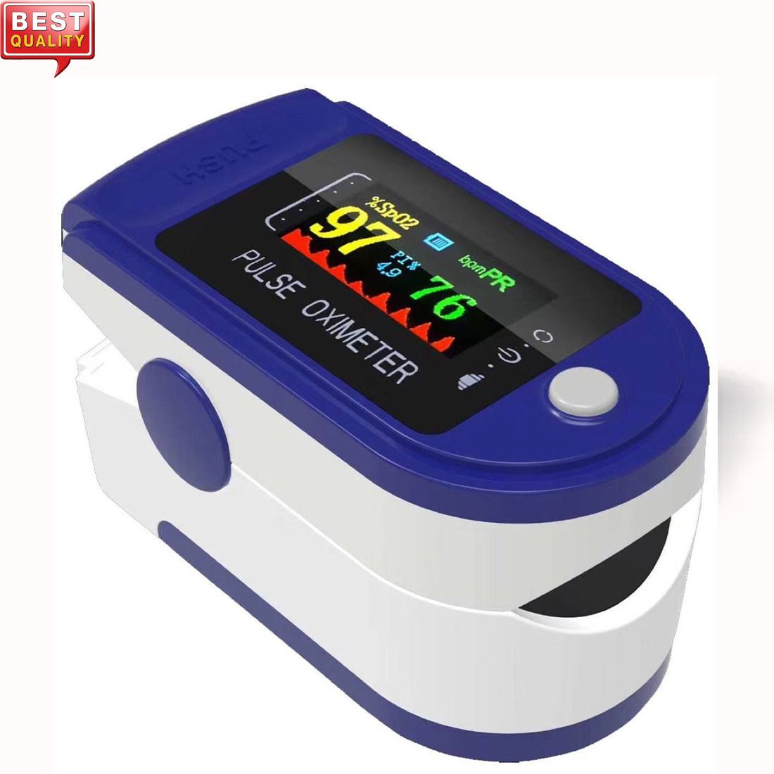 CRETO (Pulse Oximeter TFT Screen, Blood Oxygen Saturation SPO2) Pulse Oximeter-image-1