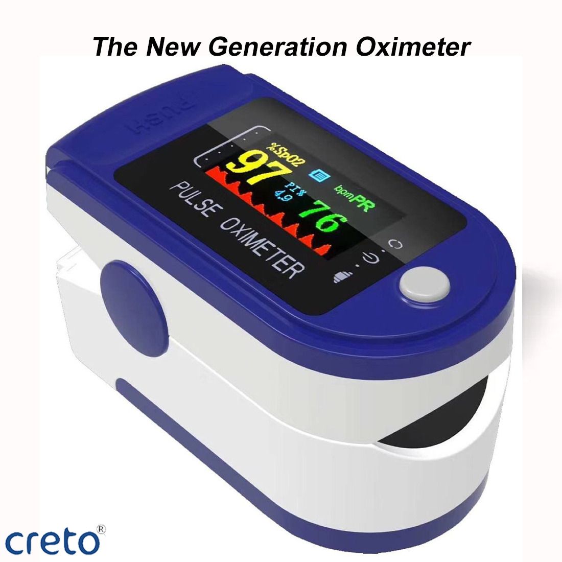 CRETO TFT Display (Pulse Oximeter with Oxygen Saturation Monitor) Pulse Oximeter-image-34