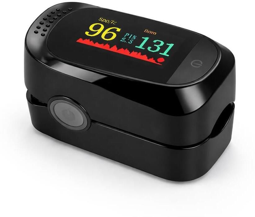 colorsole Classy Black Oximeter | Color Display Blood Oxygen Saturation Pro Pulse Oximeter-image-6