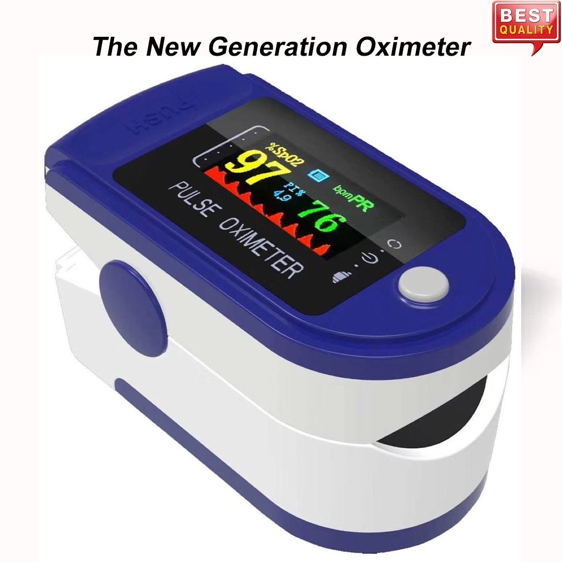 CRETO Pulse Rate Monitor (SpO2) Blood Oxygen TFT Display Pulse Oximeter-image-40