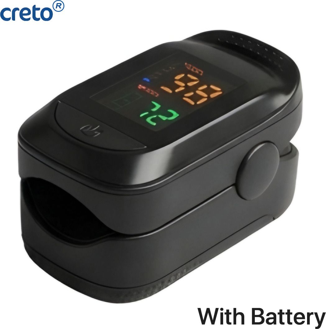 CRETO A2 finger tip pulse oximeter with battery for LED Oxygen Pulse Oximeter-image-27