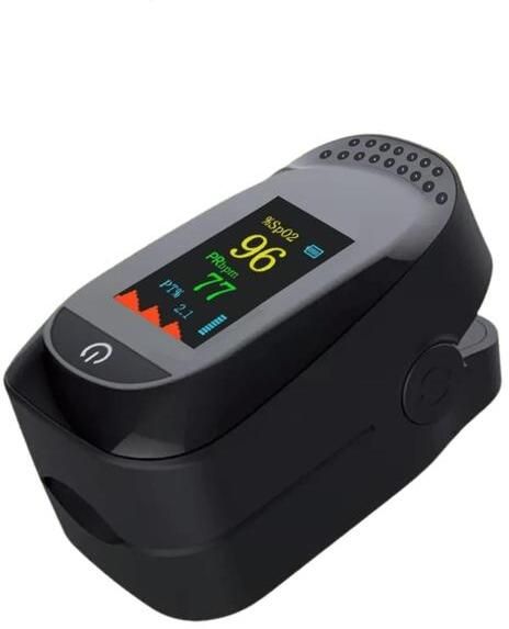 colorsole Precision Tech Black Premium Pulse Oximeter - Fingertip SpO2 Pulse Oximeter-image-2