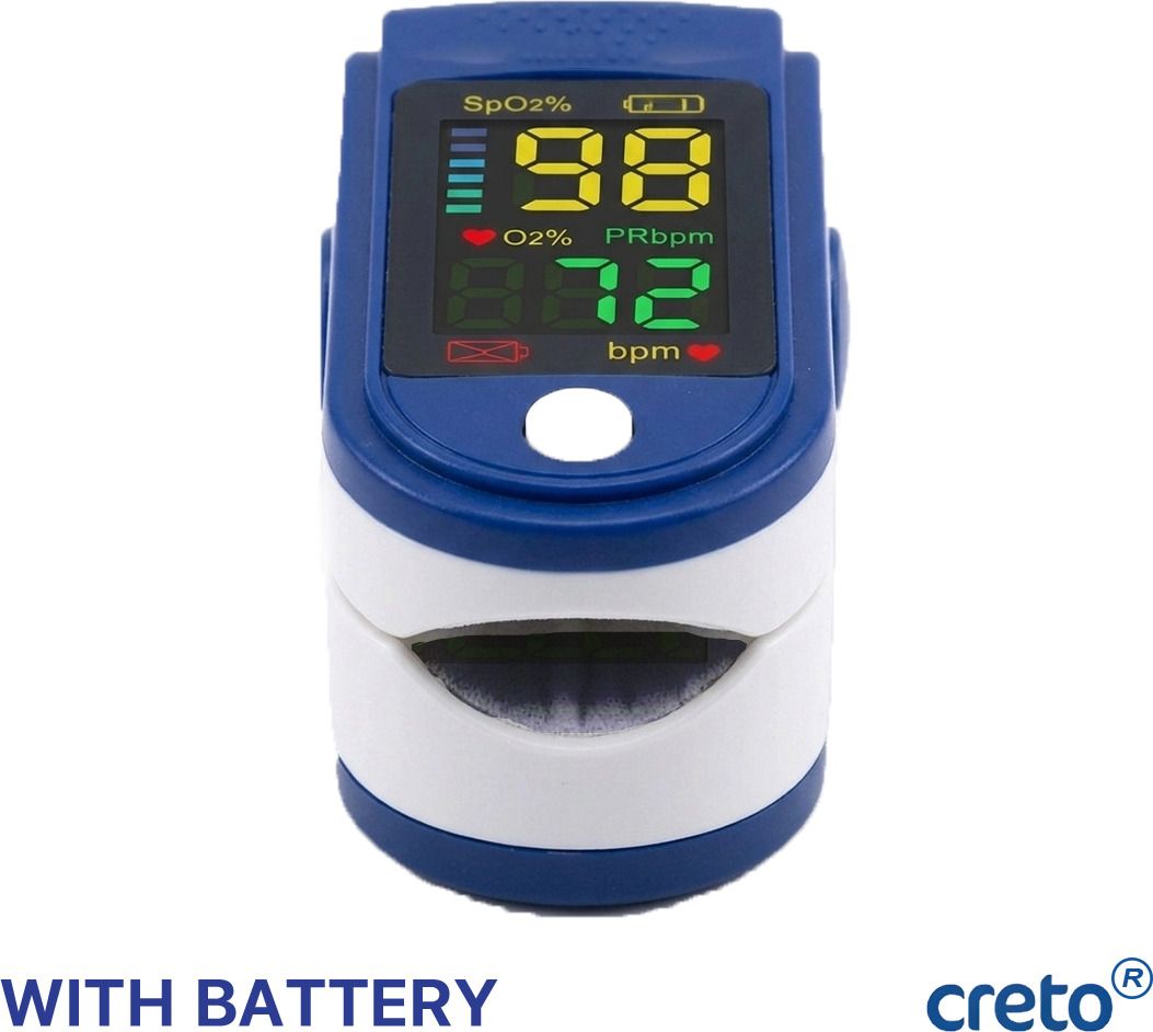 CRETO LK87 Blood Oxygen Monitor Pulse Oximeter with LED Digital Display Pulse Oximeter-image-32