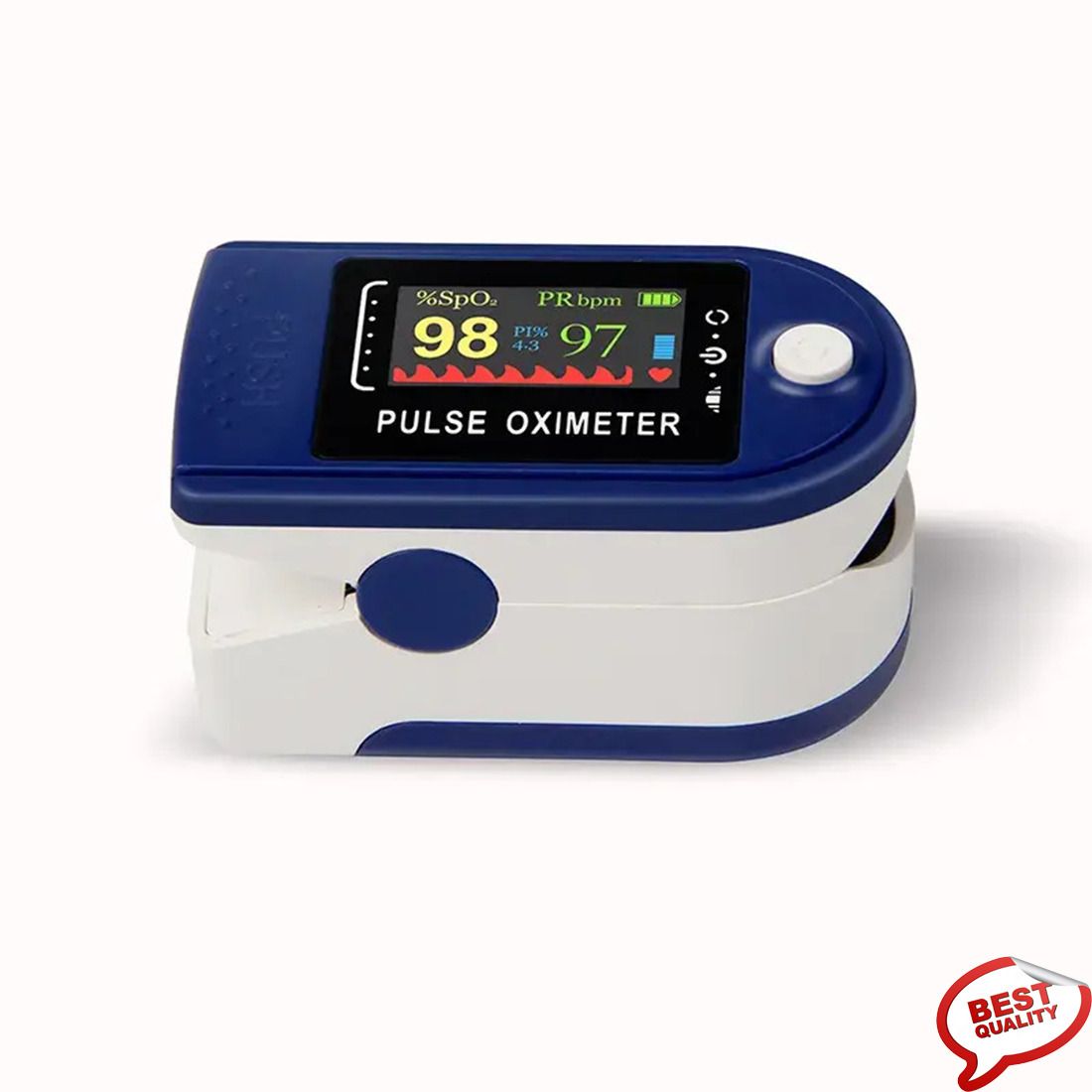 CRETO Oximeter Heart Rate and SpO2 Level Oxygen Meter TFT Display Pulse Oximeter-image-0