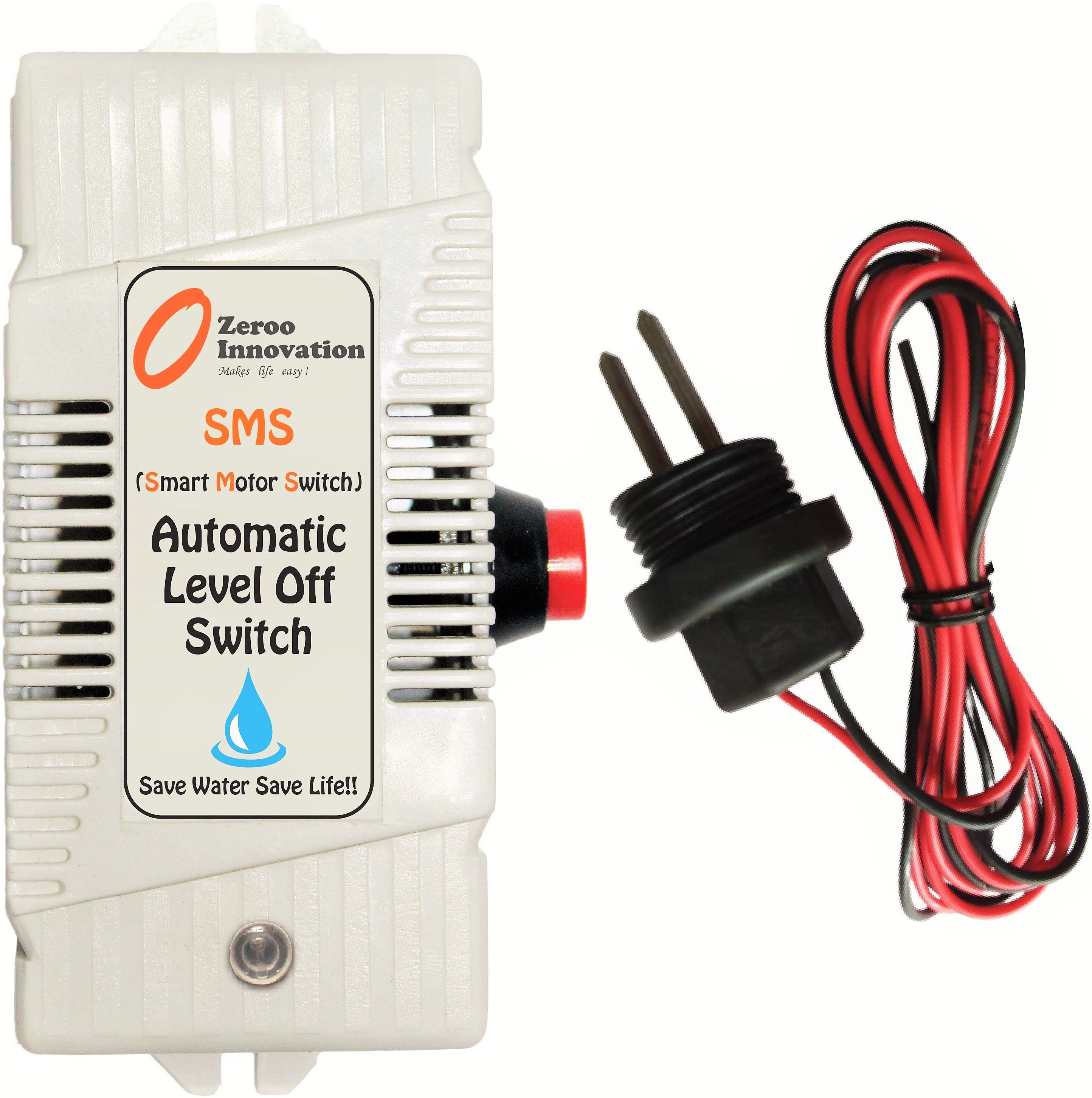 Zeroo Water Level Sensor Suitable for Borewell and Water Pumps 0.5 to 2 HP Wired Sensor Security System-picture-23