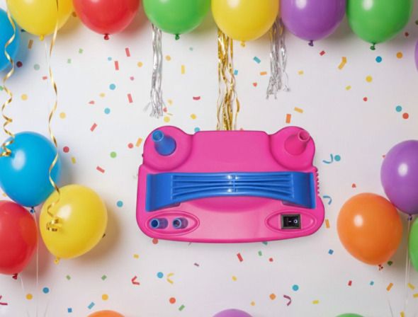 Electric Balloon Air Pump with Dual Nozzle Balloon Pump-image-36