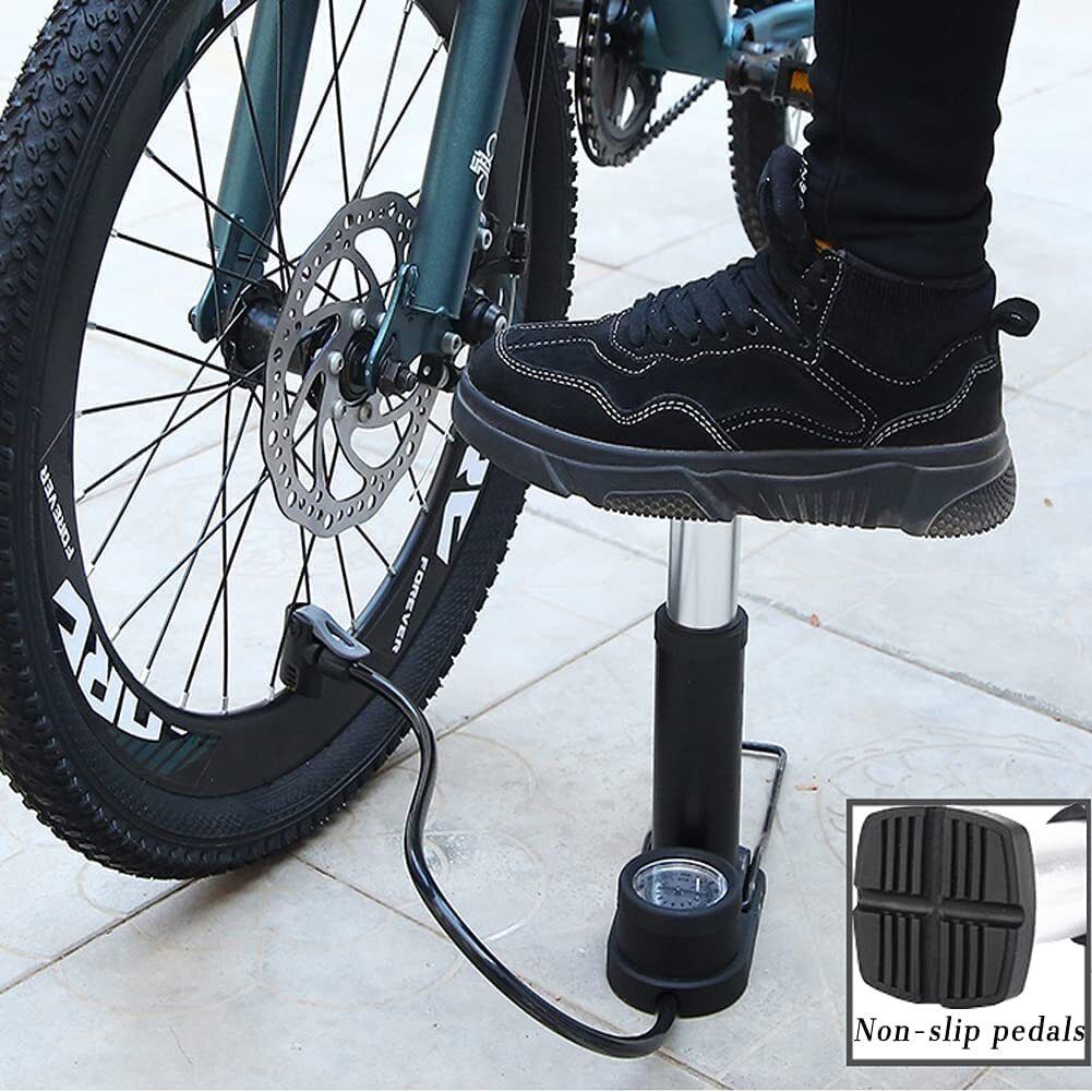 shruja Portable High Pressure Foot Air Pump Compressor for Car, Bike, Motorbike Car Pump-picture-39
