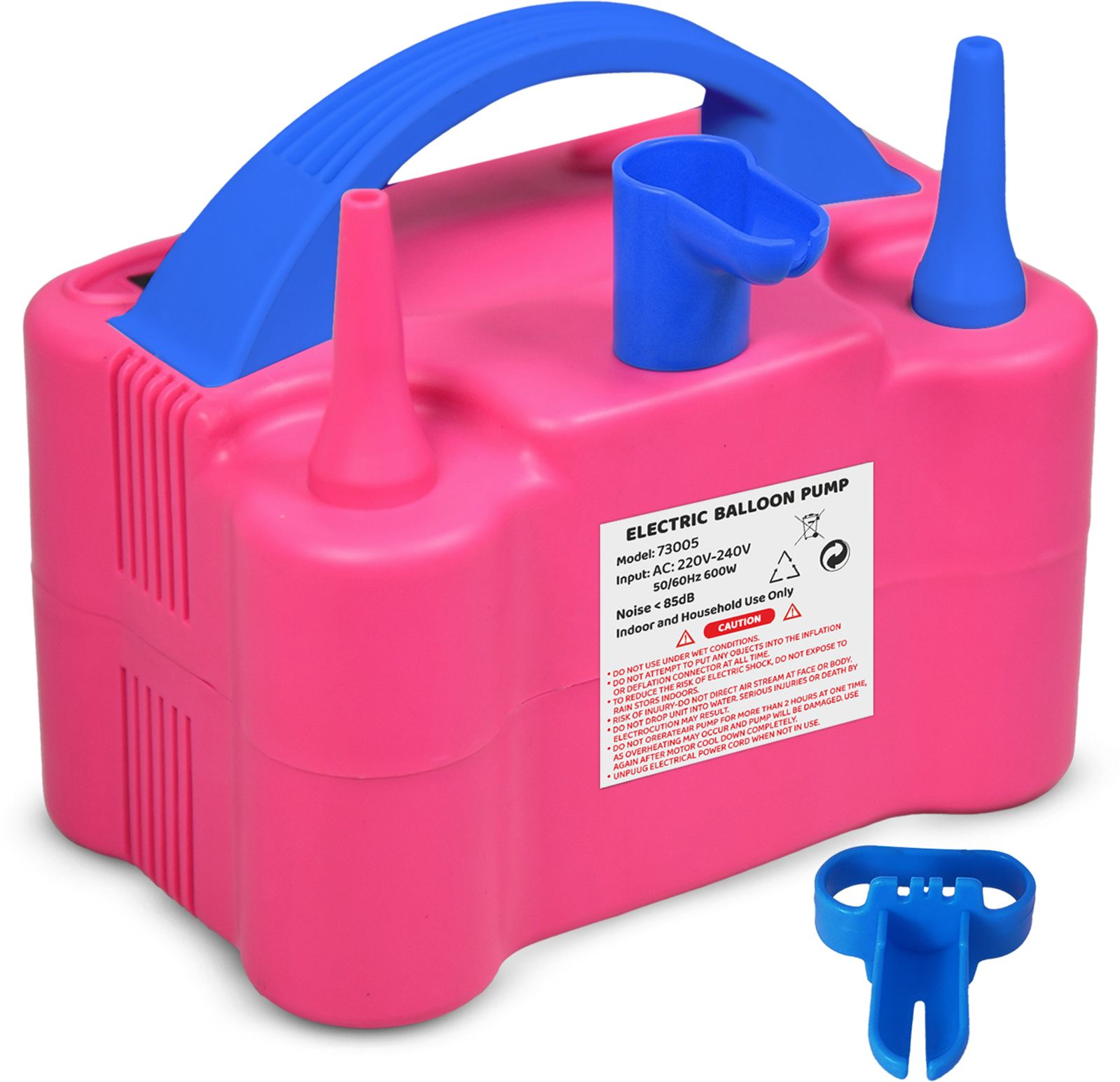 Portable Dual Nozzle Electric Air Balloon Pump 200V 600W Power Balloon Pump