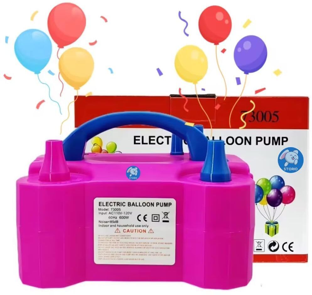 teqbot Electric Balloon Air Blower Pump Portable Inflator Dual Nozzle Machine. Balloon Pump-picture-18