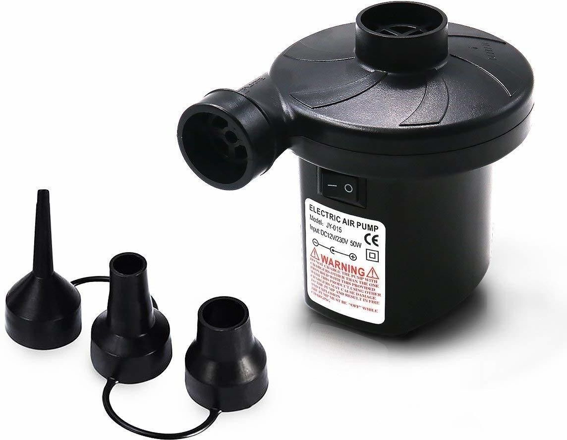 Electric Air Pump for Inflates Swimming Pool Tubes, Toys,Air Black. Football Pump Pump