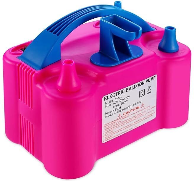 the electra Electric Balloon Air Blower Pump Portable Inflator Dual Nozzle Machine Balloon Pump-picture-27
