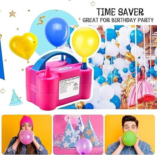 Electric Balloon Pump Machine- Set of 103 Pcs Air Pump Balloon Pump-image-42