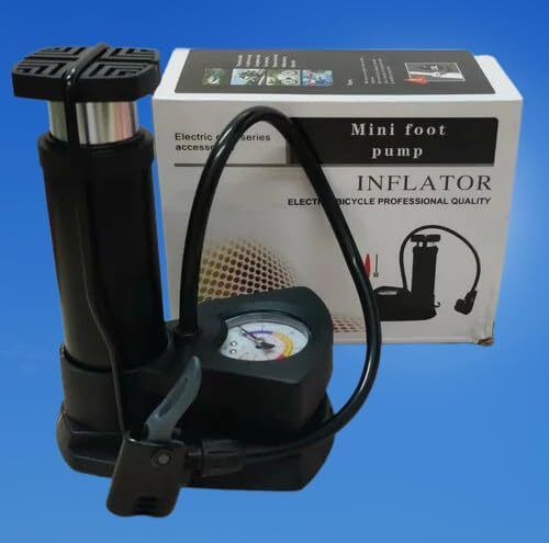 Portable Bicycle Foot Pump with Digital Pressure Gauge and Hose Bicycle Pump-image-34