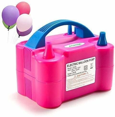 Two Nozzles Electric Balloon Inflator Air Pump Balloon Pump-image-37