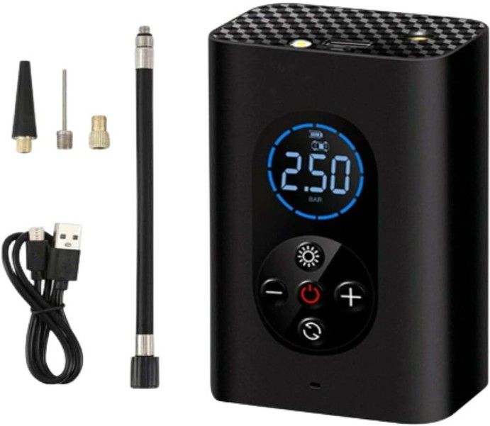 Elevea Portable Air Compressor For Cars Bicycle Pump Compatible Multipurpose Controller-picture-33