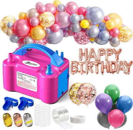 Electric Balloon Pump Machine for Garland Arch | Dual Nozzle Air Blower Balloon Pump-image-41
