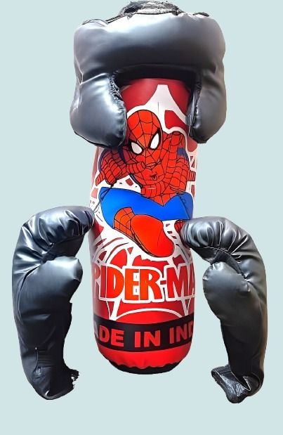Premium Spiderman Boxing Kit for Kids : Enhance Your Skills Hanging Bag-image-34