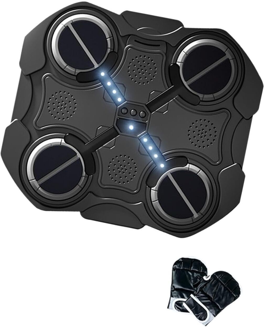 Wall Mounted Boxing Reflex Trainer with LED Targets Hanging Bag-image-17