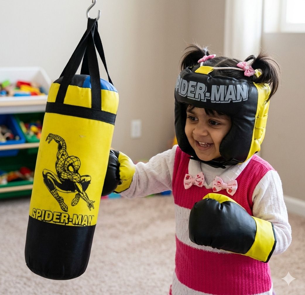 shree enterprises PUNCHING BAG HELMET AND GLOVES SET Hanging Bag-picture-36