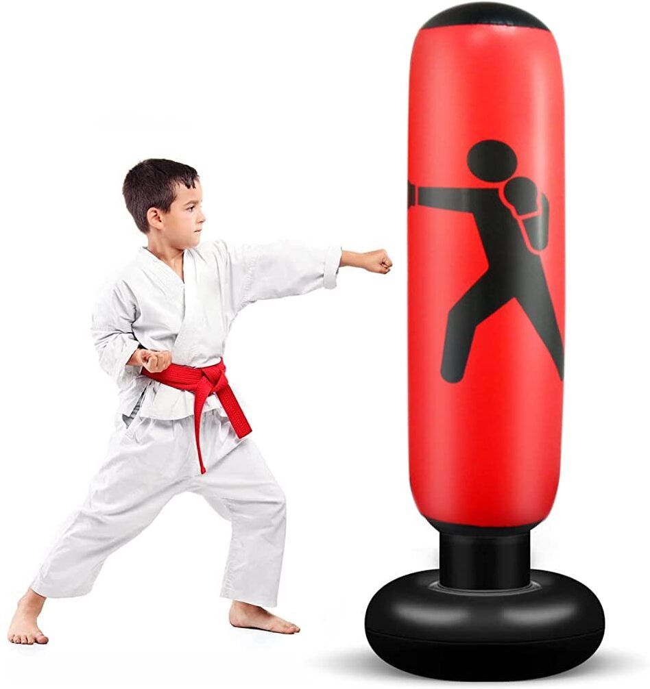 maycreate Inflatable Punching Bag for Kids and Adults for Boxing Karate Training Standing Bag-picture-35