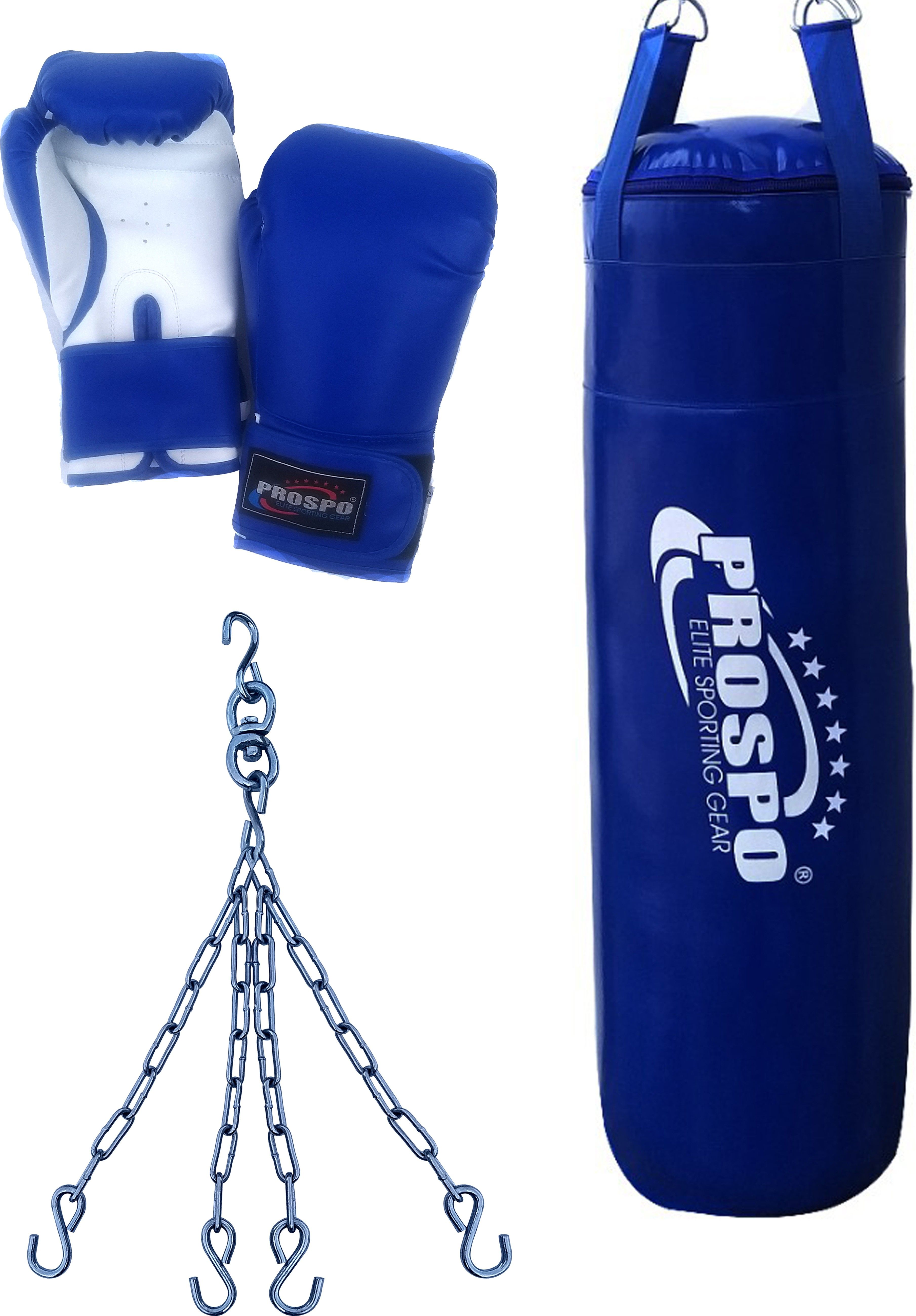 Synthetic Leather Heavy Bag with Chain and Glove (30 Inch Unfilled, Glove 10oz) Hanging Bag-image-12