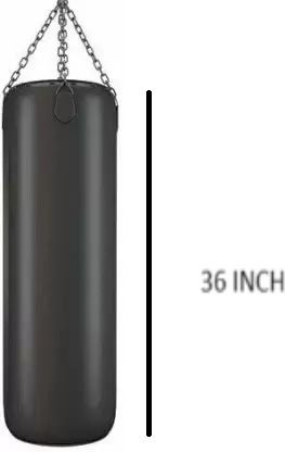 bulls fitness 3 Feet Black SRF Unfilled Punching Bag With Hanging Chain Hanging Bag-picture-15