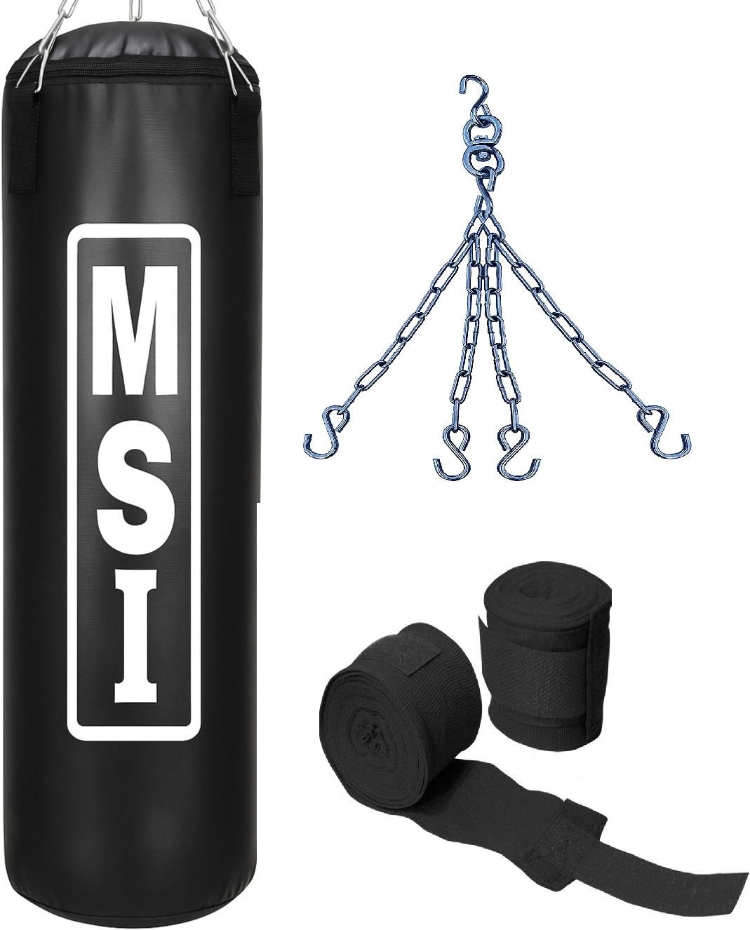 Heavy Duty for Training and Fitness / 3 feet Unfilled Punching bag & Chain Hanging Bag-image-2