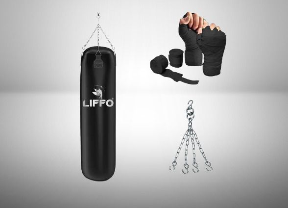 liffo Punching Bag for Home Gym Heavy Duty (2FT) Hanging Bag-picture-32