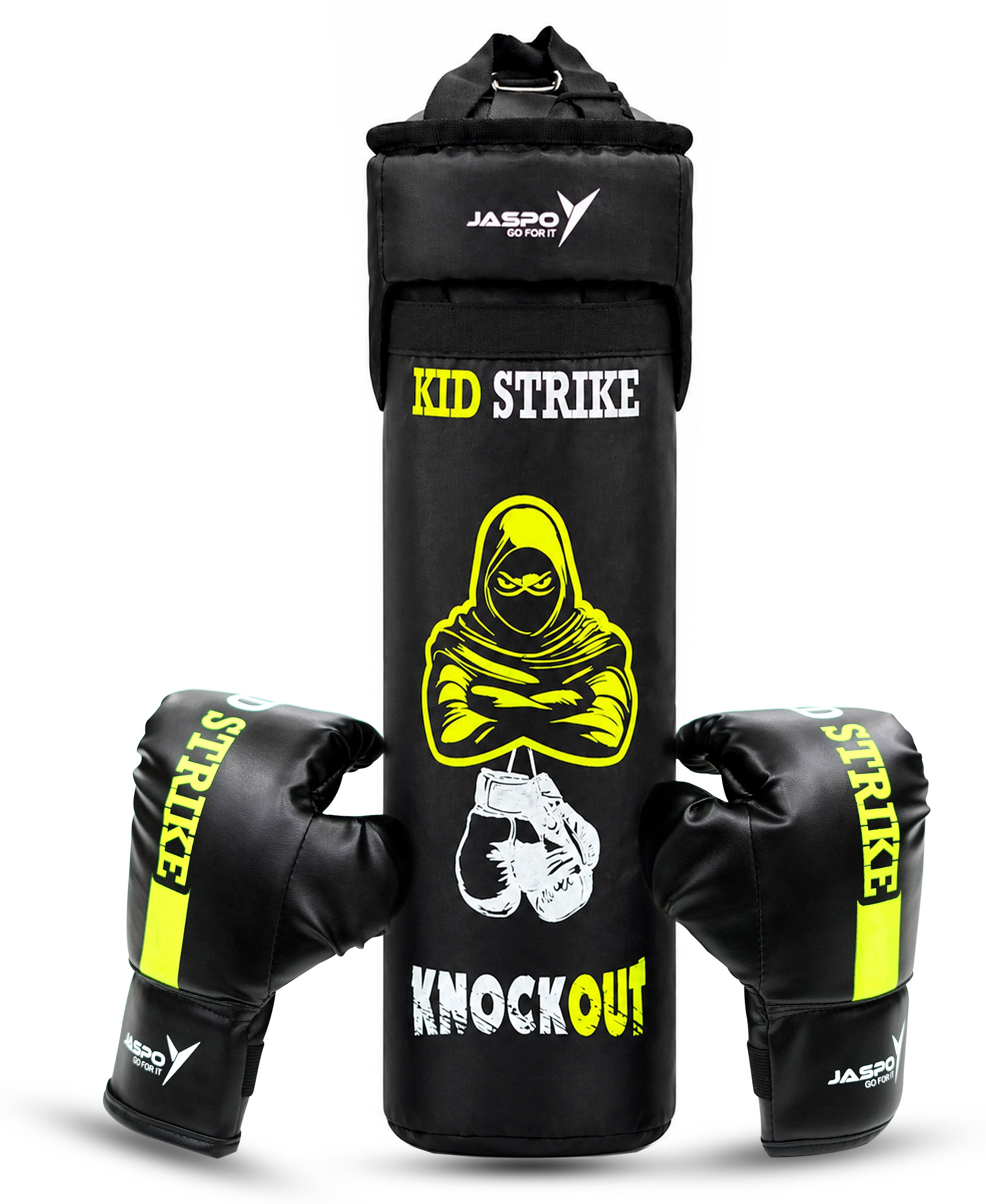 Kid Strike Boxing Kit for Kids 3–8 Yrs|Punch Bag, Boxing Gloves & Headgear Combo Hanging Bag-image-8