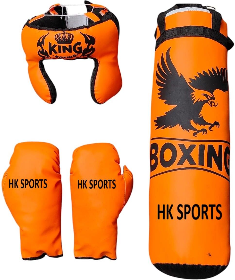 Hanging Boxing Punching Bag Set for Kids with Boxing Gloves Headgear Boxing Kit Hanging Bag-image-27