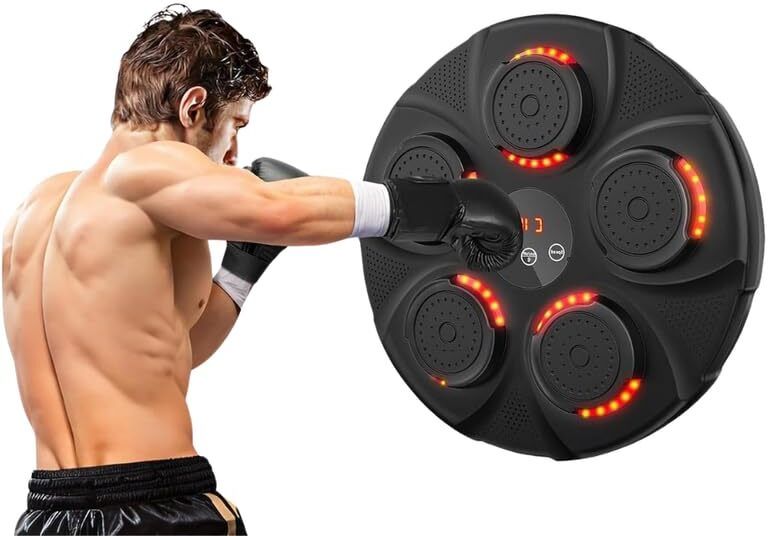 elevea LED Wall-Mounted Music Boxing Machine for Punching Target - 15 Years Warranty Uppercut Bag-picture-20
