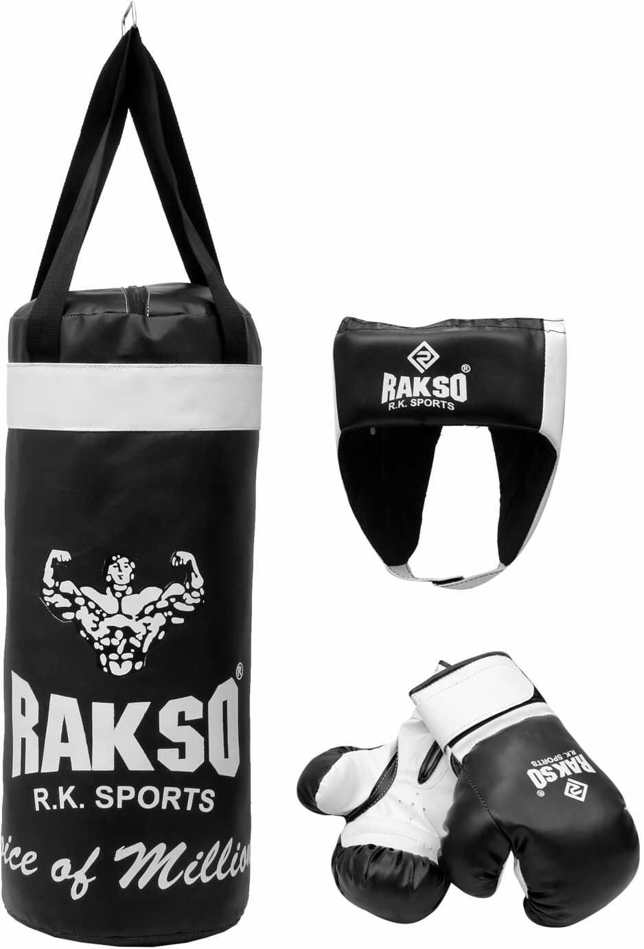2 FEET BOXING PUNCHING BAG WITH BOXING GLOVE FOR KIDS head guard FITNESS KIT Fitness Accessory Kit Kit-image-34
