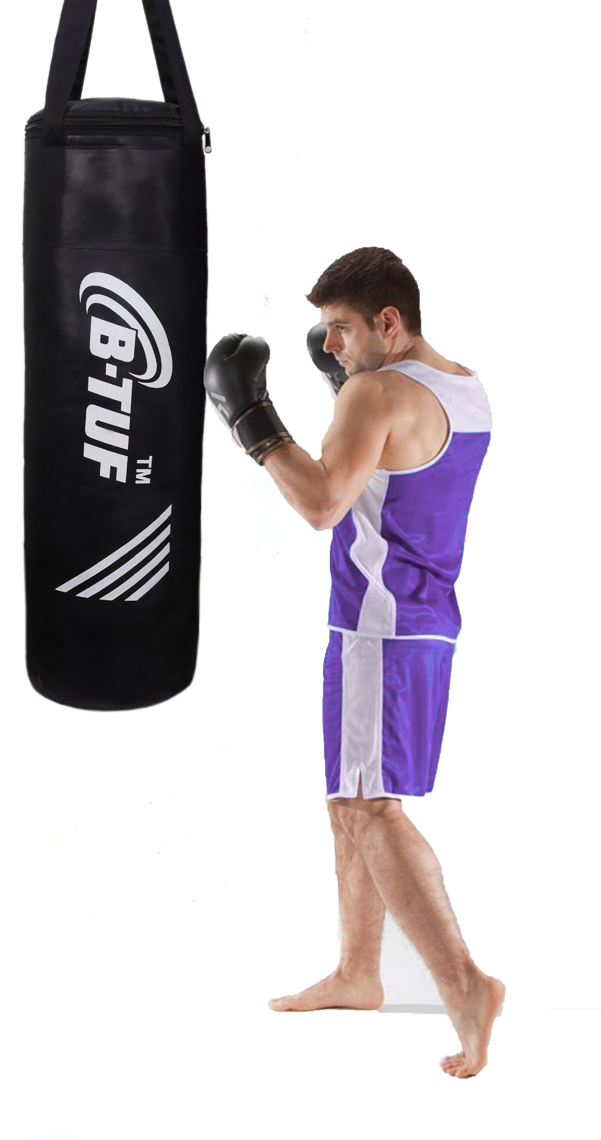UNFILLED Heavy Duty Premium SRF Material For Punching MMA Training Kick Boxing Hanging Bag-image-23